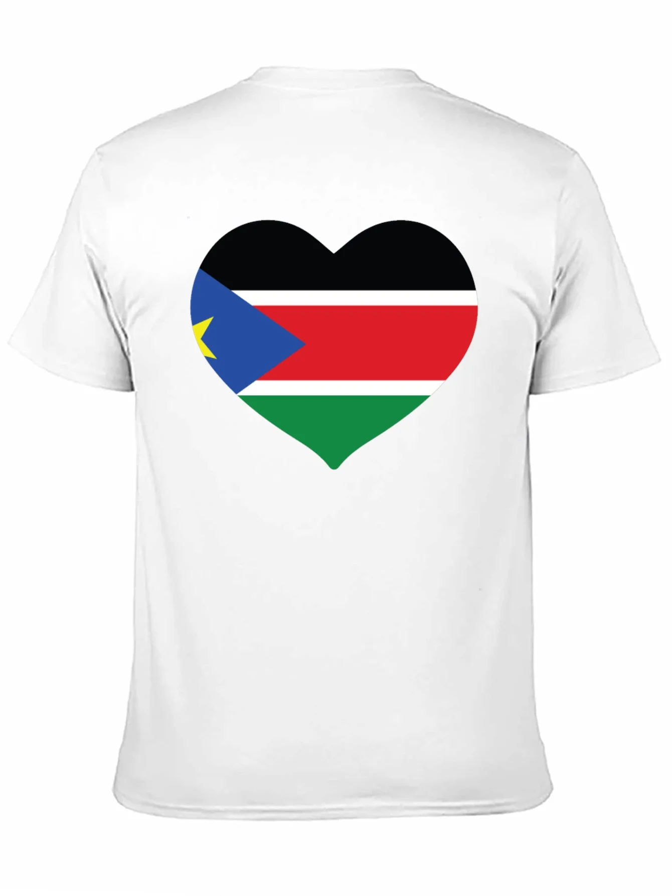 South Sudan Flag Heart T-Shirt