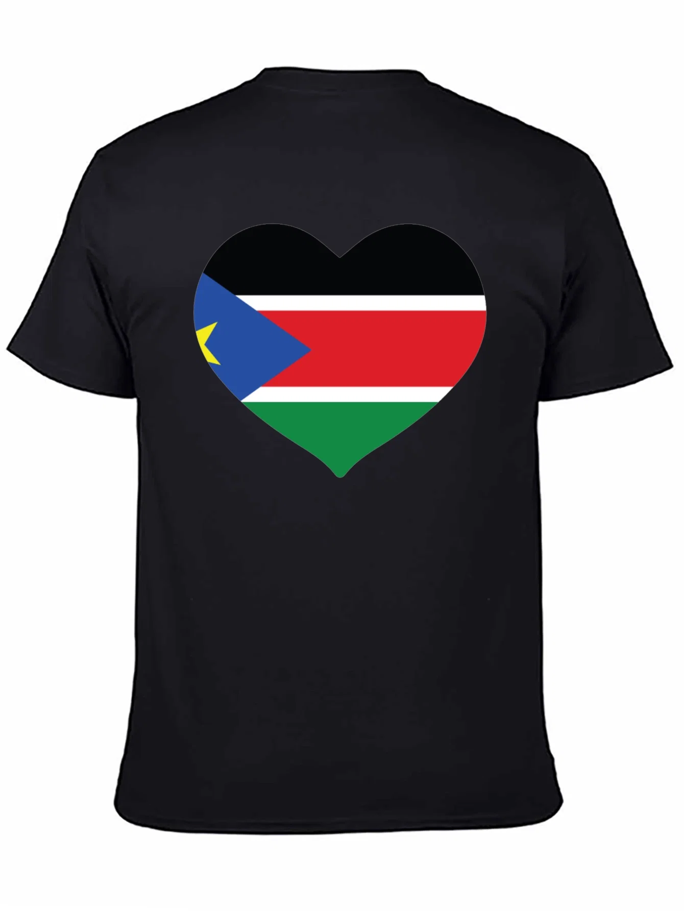 South Sudan Flag Heart T-Shirt