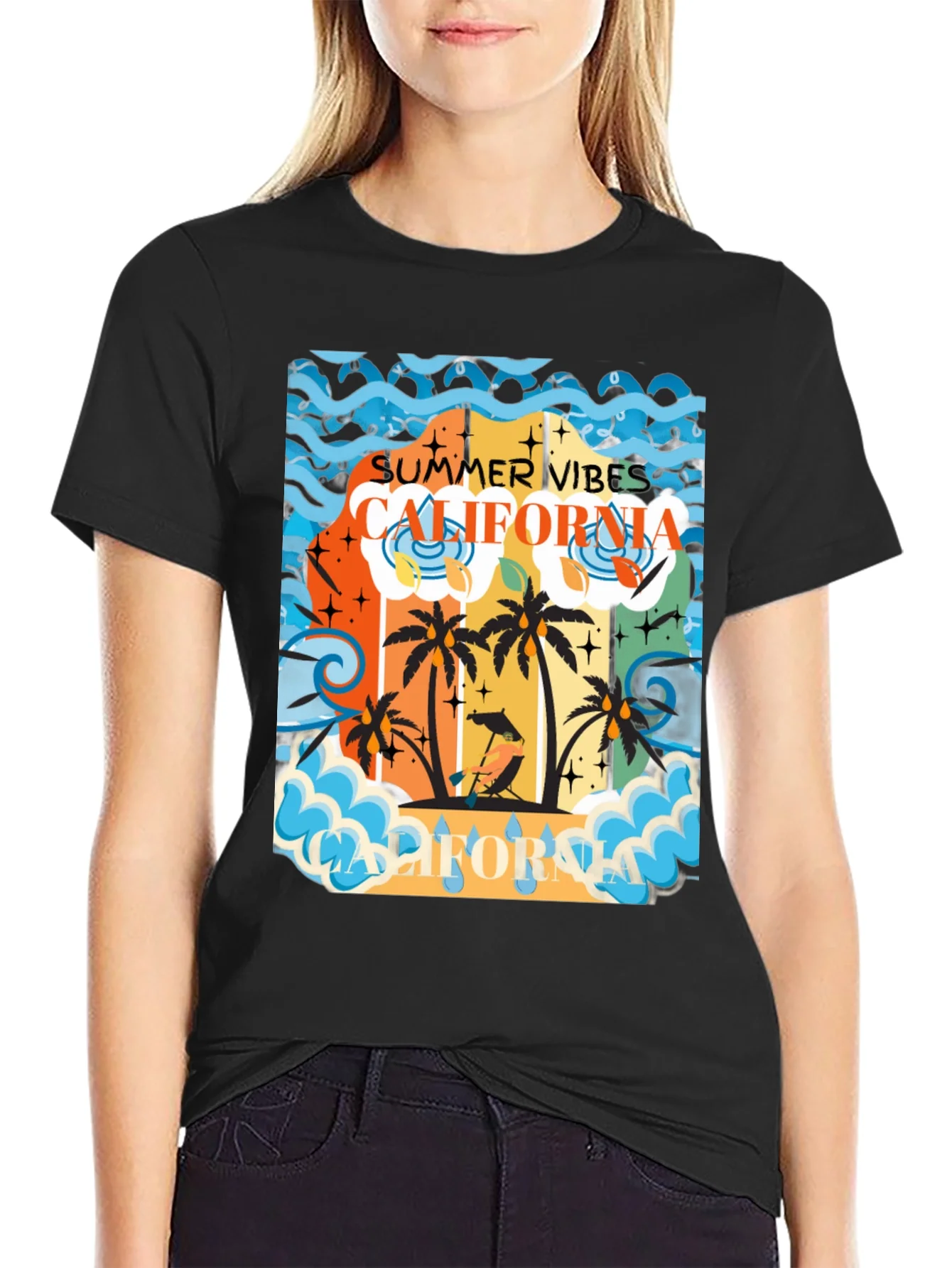 California Summer Vibes Graphic Tee