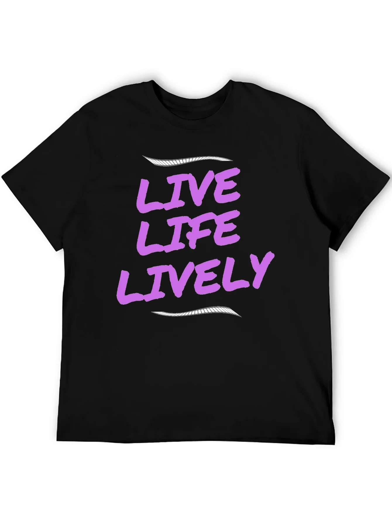 Live Life Lively Black T-Shirt