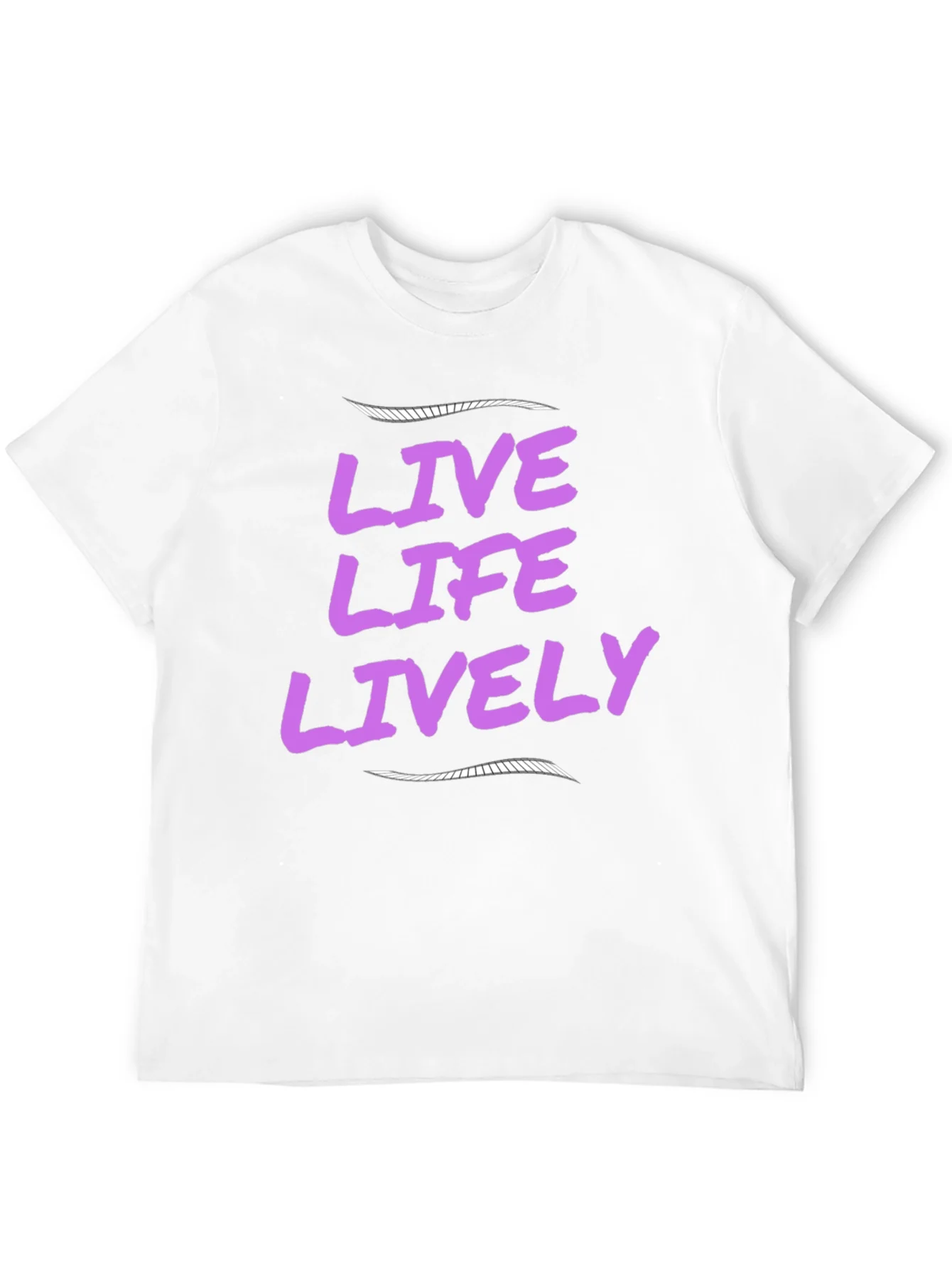 Live Life Lively Black T-Shirt
