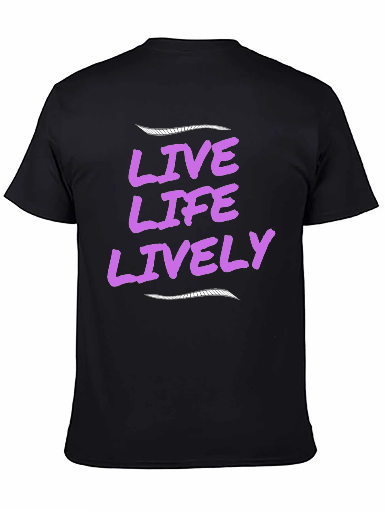 Live Life Lively Black T-Shirt