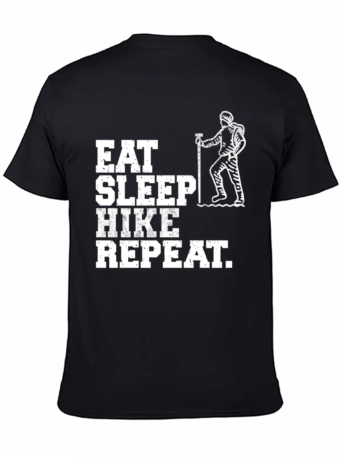 Eat Sleep Hike Repeat Black T-Shirt