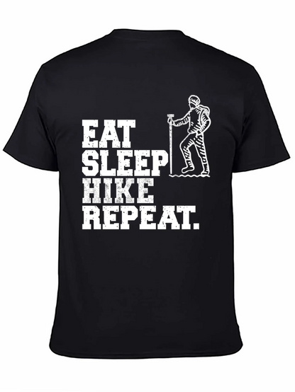 Eat Sleep Hike Repeat Black T-Shirt