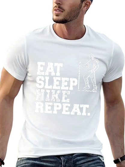 Eat Sleep Hike Repeat Black T-Shirt