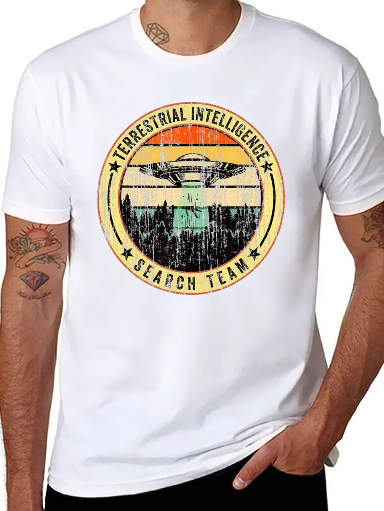 Terrestrial Intelligence Search Team UFO T-Shirt