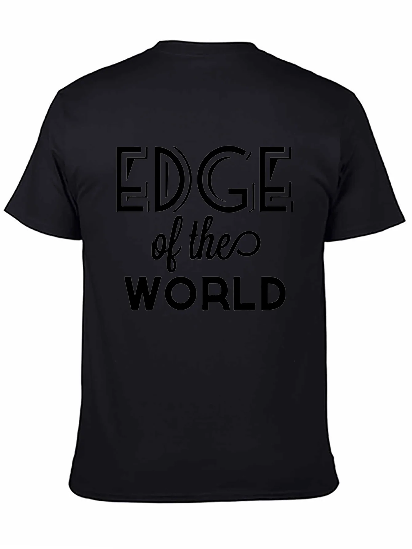 Edge of the World Black T-Shirt
